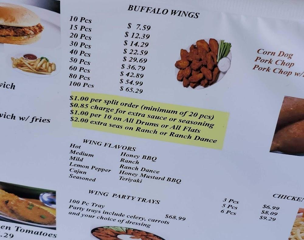 Wings 'n A Basket Menu image 1